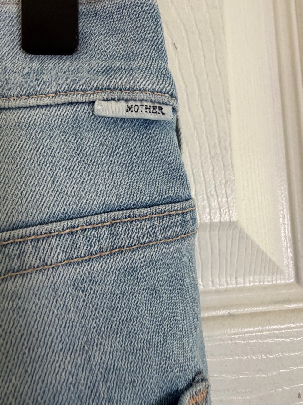 MOTHER High Waisted Rider Ankle Fray Island After Hours Size 29 - Picture 6 of 13